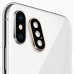 iPhone XS Max Kamera Lens Koruyucu Metal Kenarlı Cam