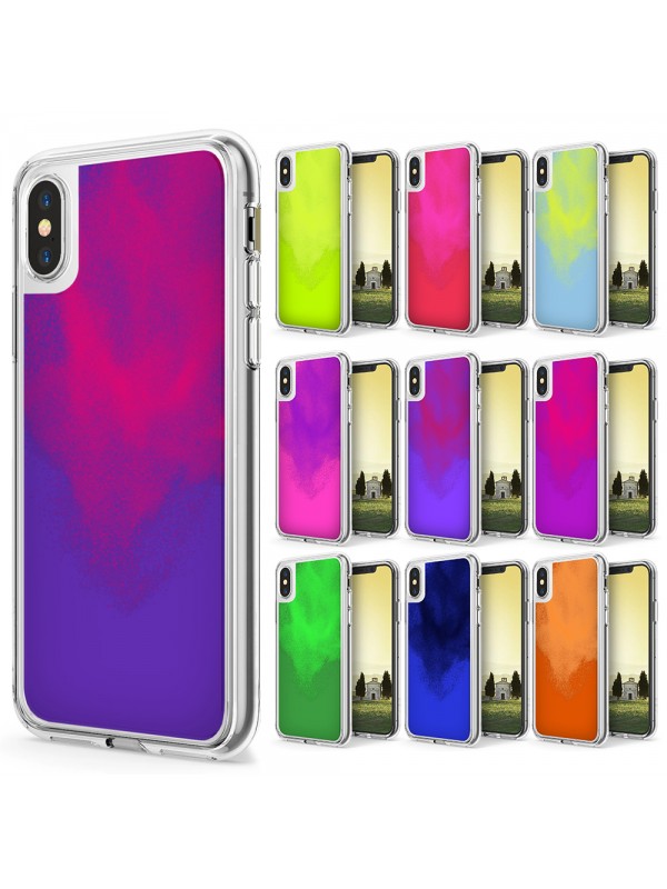 iPhone XS Max Kılıf Neon Likit Silikon Arka Kapak…