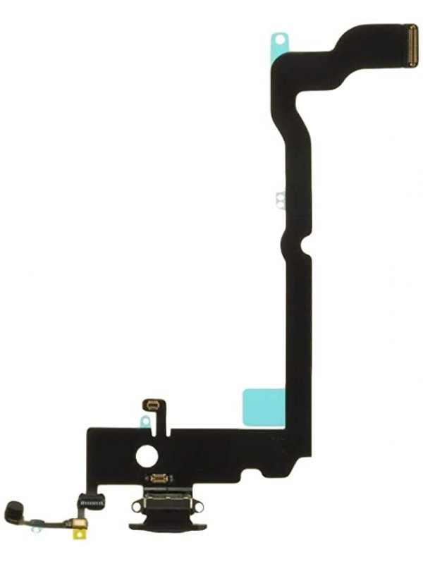 iPhone XS Max Şarj Soketi Mikrofon Filmi Flex - Siyah&hellip;