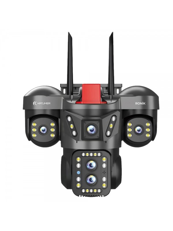 Katjmer Ronik Wifi Çoklu Lens PTZ Akıllı Güvenlik Kamerası&hellip;