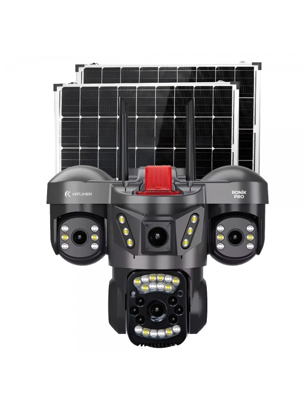 Katjmer Ronik Pro AI 4G Solar Üç Lens Akıllı Güvenlik Kamerası&hellip;
