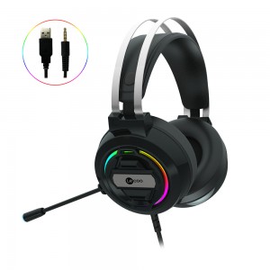 Lenovo Lecoo HT401 USB-A + 3.5mm RGB Mikrofonlu Kulak Üstü Gaming Kulaklık