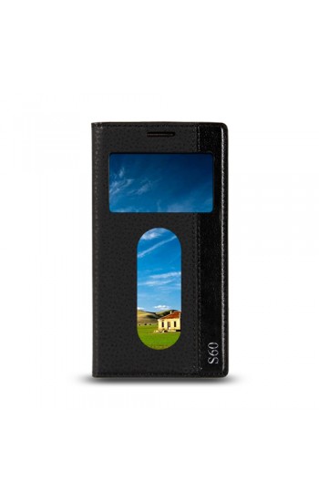 Lenovo S60 Gizli Mıknatıslı Pencereli Magnum Kılıf Siyah&hellip;