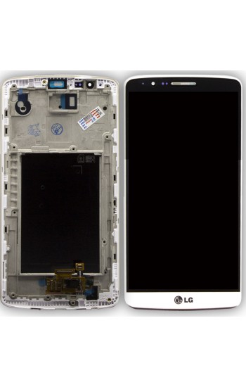 LG G3 D855 LCD Ekran Dokunmatik Çıtalı - Beyaz