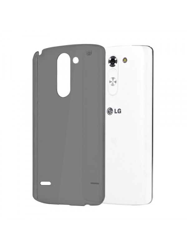 LG G3 Stylus (D693) Kılıf Soft Silikon Şeffaf-Siyah Arka Kapak…