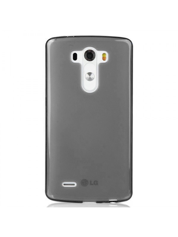 LG G4 Kılıf Soft Silikon Şeffaf-Siyah Arka Kapak…