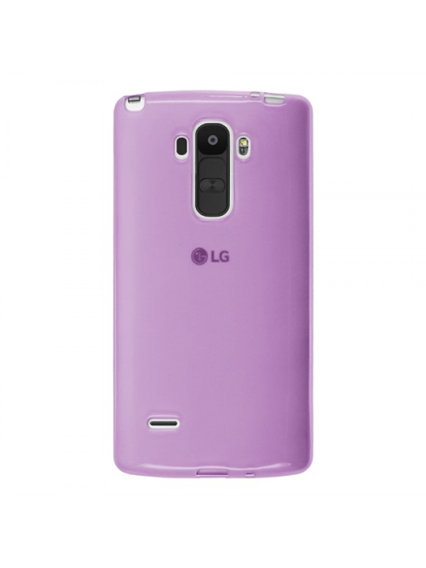 LG G4 Stylus Kılıf Soft Silikon Şeffaf-Pembe Arka Kapak…