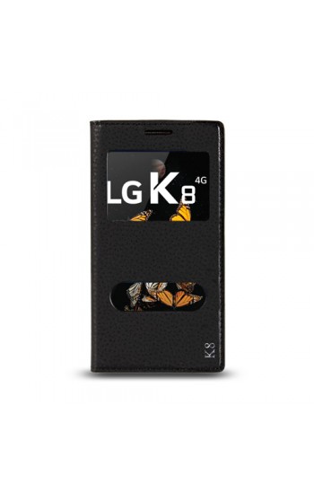 LG K8 K350 Gizli Mıknatıslı Pencereli Magnum Kılıf Siyah…