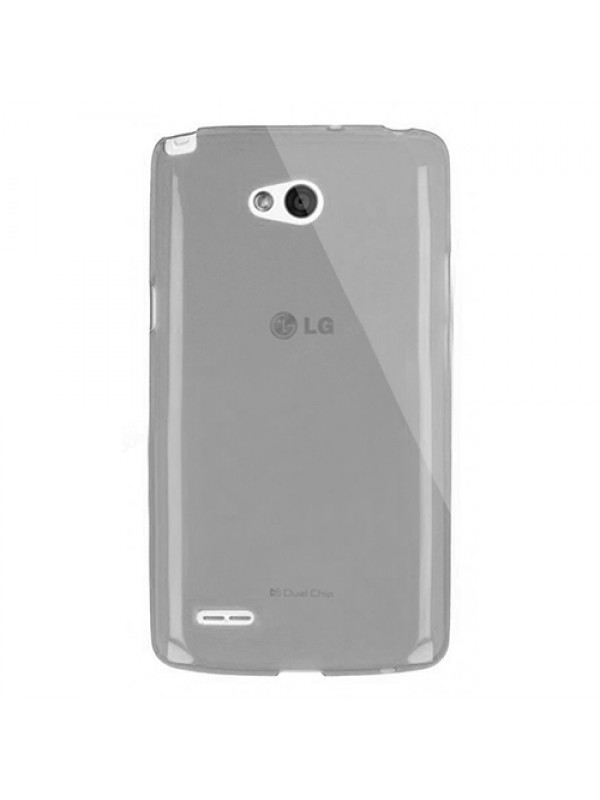 LG L80 (D380) Kılıf Soft Silikon Şeffaf-Siyah Arka Kapak…