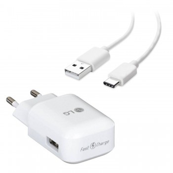 LG Şarj Aleti ve Type-C Kablo Set Orjinal 1.8 A MCS-H05ED Beyaz LG Şarj Aleti ve Type-C Kablo Set Orjinal 1.8 A MCS-H05ED Beyaz