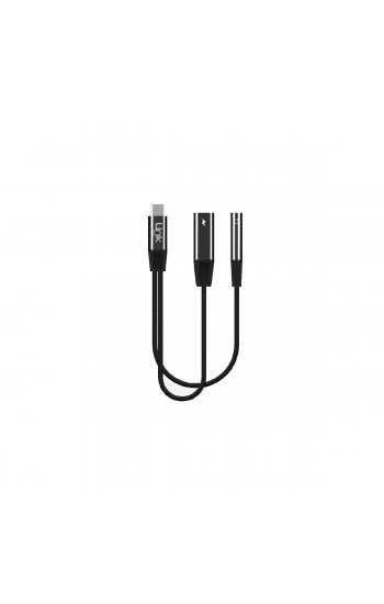LinkTech A202 Type-C to Type-C + 3.5mm Jack 65W 2in1 Dönüştürücü Adaptör