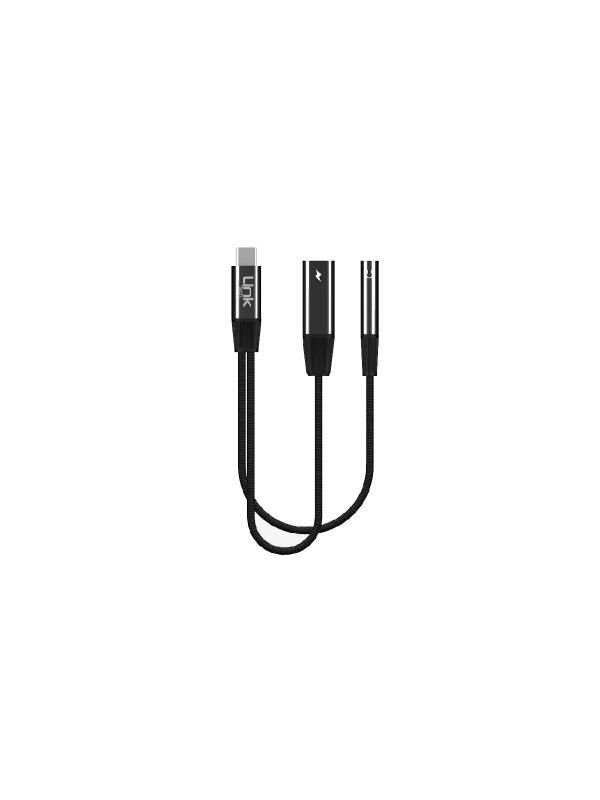 LinkTech A202 Type-C to Type-C + 3.5mm Jack 65W 2in1 Dönüştürücü Adaptör