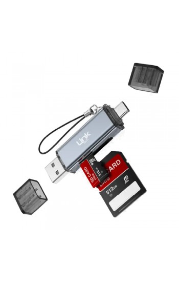 LinkTech A207 USB-A to Type-C Hafıza Kart Okuyucu Dönüştürücü LinkTech A207 USB-A to Type-C Hafıza Kart Okuyucu Dönüştürücü