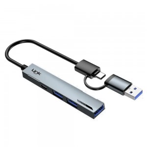 LinkTech A210 4in1 USB-A Type-C HUB Çoklayıcı