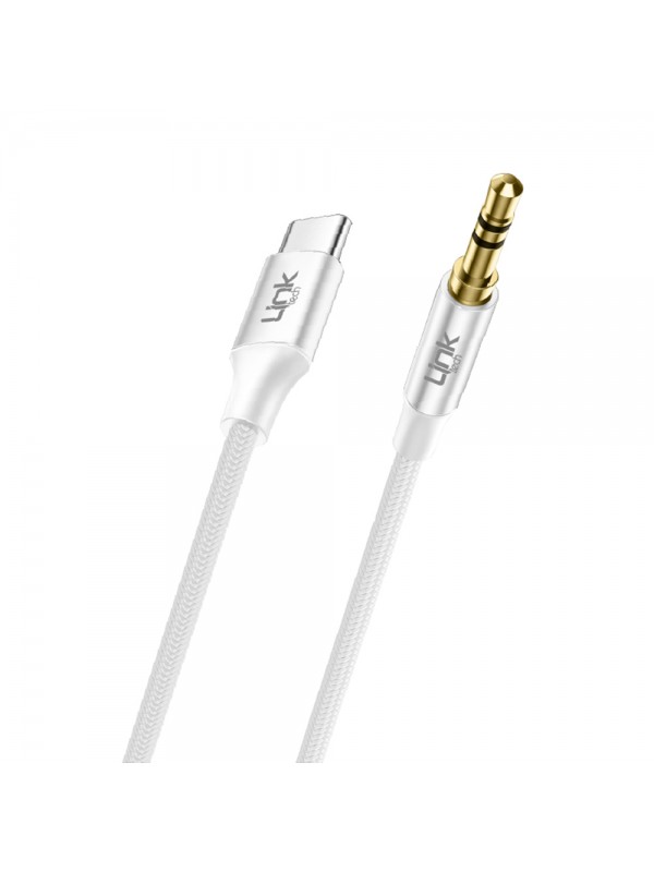 LinkTech A586 Type-C - 3.5mm AUX Kablo 1mt Beyaz…