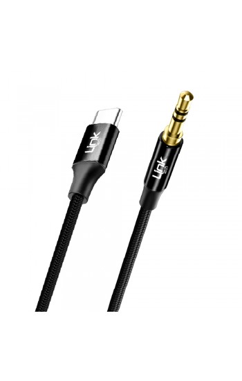 LinkTech A586 Type-C - 3.5mm AUX Kablo 1mt Siyah…