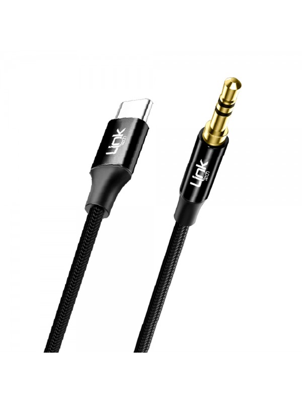 LinkTech A586 Type-C - 3.5mm AUX Kablo 1mt Siyah…