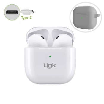 LinkTech AP01 SmartPods TWS 5.3 Bluetooth Kulaklık Type-C Beyaz LinkTech AP01 SmartPods TWS 5.3 Bluetooth Kulaklık Type-C Beyaz