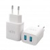 LinkTech C203 Çift USB Çıkışlı Micro USB Kablolu 10W 2.1A Şarj Aleti Beyaz