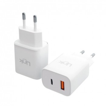 LinkTech C209 USB 3.0 + Type-C PD 20W Çıkışlı Şarj Aleti (Başlık) Beyaz LinkTech C209 USB 3.0 + Type-C PD 20W Çıkışlı Şarj Aleti (Başlık) Beyaz