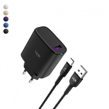 LinkTech C318 45W GaN USB-A to Type-C Kablolu Şarj Aleti Set LinkTech C318 45W GaN USB-A to Type-C Kablolu Şarj Aleti Set