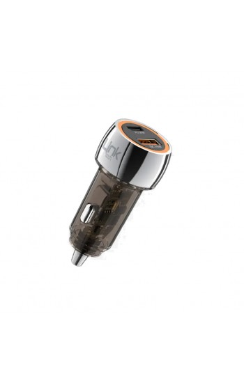 LinkTech C436 55W Dual PD30W + QC25W Şeffaf Araç Şarj Adaptörü…