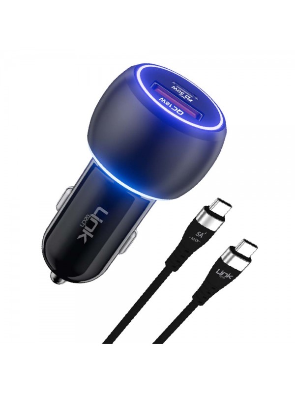 LinkTech C686 Premium 48W 2x USB 60W Type-C/Type-C Kablo Araç Şarj A&hellip;
