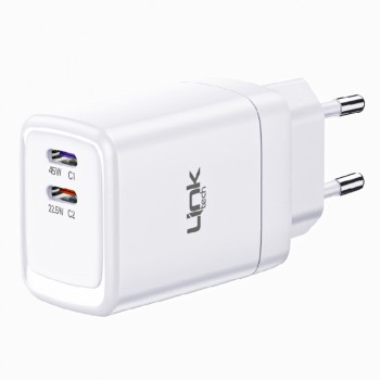 LinkTech G831 Premium 45W PD GaN 2x USB-C Şarj Adaptörü (Başlık) LinkTech G831 Premium 45W PD GaN 2x USB-C Şarj Adaptörü (Başlık)