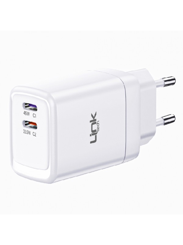 LinkTech G831 Premium 45W PD GaN 2x USB-C Şarj Adaptörü (Başlık) LinkTech G831 Premium 45W PD GaN 2x USB-C Şarj Adaptörü (Başlık)