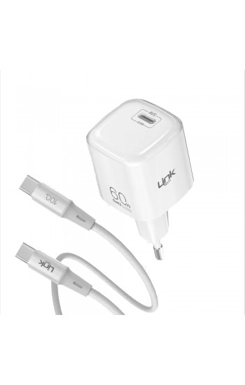 LinkTech G866 60W GaN AVS Adaptör + 100W Type-C Kablolu Şarj Aleti LinkTech G866 60W GaN AVS Adaptör + 100W Type-C Kablolu Şarj Aleti