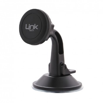 LinkTech H710 Araç İçi Telefon Tutucu Mıknatıslı Vantuzlu - Siyah