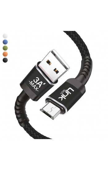 Linktech K421 Safe Micro USB Data/Şarj Kablosu 3A 1mt…