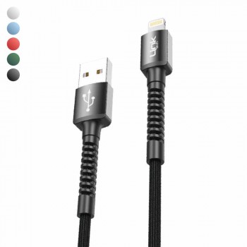 LinkTech K550 USB-A to Lightning 3A 1mt Şarj Kablosu LinkTech K550 USB-A to Lightning 3A 1mt Şarj Kablosu