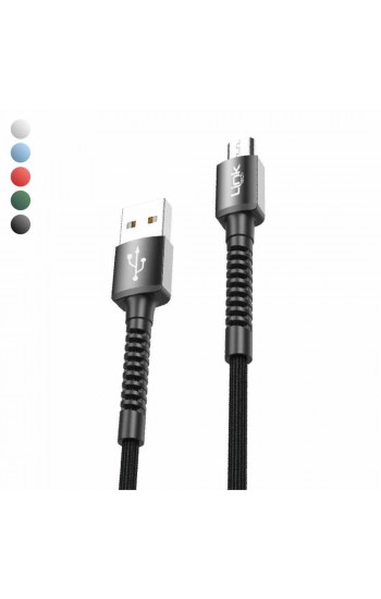 LinkTech K551 Micro USB Metal Başlı Data/Şarj Kablosu 3A 1mt…