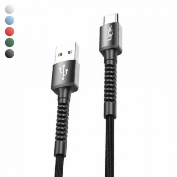 LinkTech K552 USB-A to Type-C 3A 1mt Şarj Kablosu