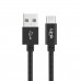 LinkTech K553 Type-C USB Örgü Metal 30cm Data/Şarj Kablosu