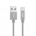 LinkTech K553 Type-C USB Örgü Metal 30cm Data/Şarj Kablosu