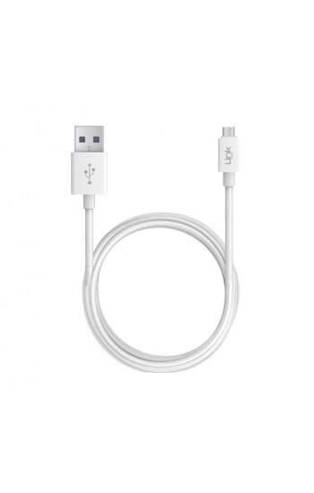 LinkTech K561 Micro USB Şarj ve Data Kablosu 2.4A 2mt Beyaz…