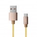 LinkTech K573 Type-C USB Örgü Metal Başlı 3mt Şarj ve Data Kablosu