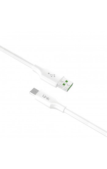 LinkTech K605 Premium Micro USB Data/Şarj Kablosu 2.4A 1.5mt Beyaz…