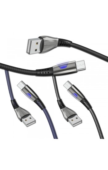 LinkTech K610 Premium Micro USB Işıklı Data/Şarj Kablosu 2.4A 1.2mt&hellip;