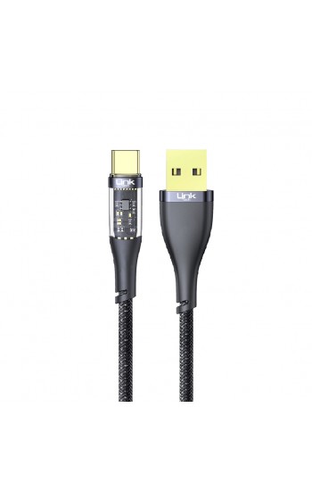 LinkTech K671 USB - Type-C 20W 3A 1.3m Örgü Şarj Kablosu…