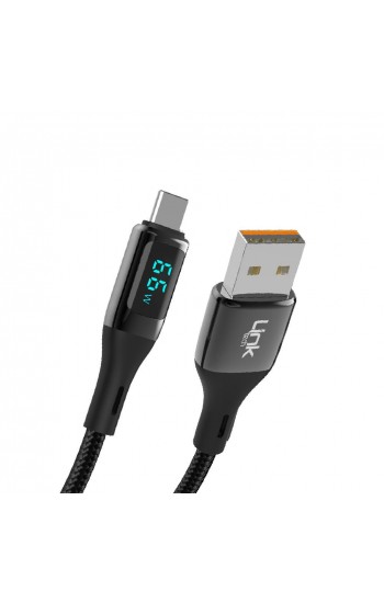 LinkTech K681 Dijital Göstergeli USB - Type-C 66W Data ve Şarj Kablosu 1…