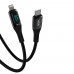 LinkTech K683 Dijital Göstergeli Type-C - Lightning 30W Data ve Şarj Kablosu 1mt