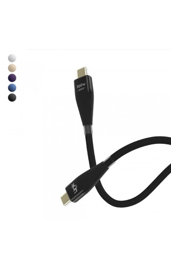 LinkTech K690 100W Type-C to Type-C Hızlı Örgü Data ve Şarj Kablosu