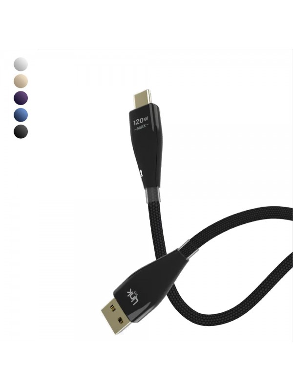 LinkTech K691 120W USB-A to Type-C Hızlı Örgü Data ve Şarj Kablos…