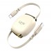 LinkTech KN01 240W 6A Hızlı Type-C to Type-C Makaralı Şarj ve Data Kablosu