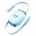 LinkTech KN01 240W 6A Hızlı Type-C to Type-C Makaralı Şarj ve Data Kablosu