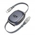 LinkTech KN02 30W Type-C to Lightning Makaralı Data ve Şarj Kablosu