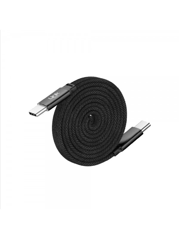 LinkTech KN05 100W Type-C to Type-C Manyetik Flat Örgü Kablo… LinkTech KN05 100W Type-C to Type-C Manyetik Flat Örgü Kablo…